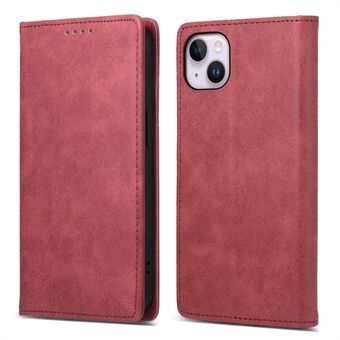 DF-05 For iPhone 14 RFID Blocking Wallet Stand Anti-collision Cover PU Leather Phone Case