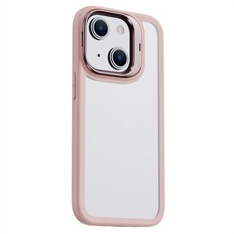 X-Level For iPhone 14 Matte Case Camera Lens Frame Kickstand PC+TPU Phone Cover