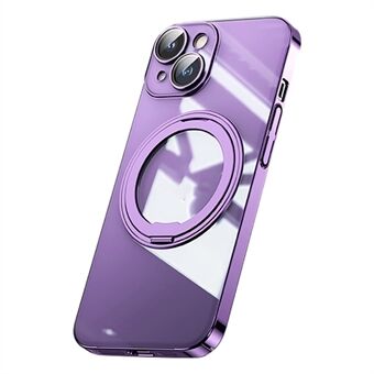 Kickstand Magnetic Case for iPhone 14 , Acrylic+TPU Electroplating Phone Cover Compatible with MagSafe