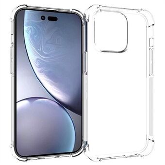 For iPhone 14 Pro 6.1 inch Thickened Corners Drop-proof TPU Cover Anti-slip Transparent Phone Case