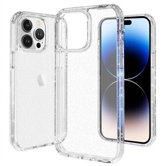 For iPhone 14 Pro Anti-fall Transparent Phone Case Hard PC + Soft TPU Protective Cover