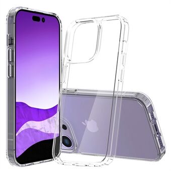 Crystal Clear Drop-proof Phone Case for iPhone 14 Pro 6.1 inch, Hybrid PC + TPU Protective Cover