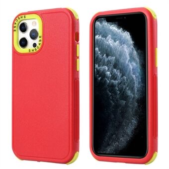 For iPhone 14 Pro 6.1 inch 3-in-1 Mobile Phone Back Case Anti-fall Thicken Corners TPU + PC Hybrid Cover