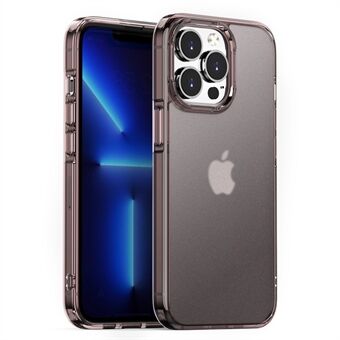 For iPhone 14 Pro 6.1 inch Translucent Matte Phone Case PC+TPU Hybrid Anti-Fall Shell Protective Cover