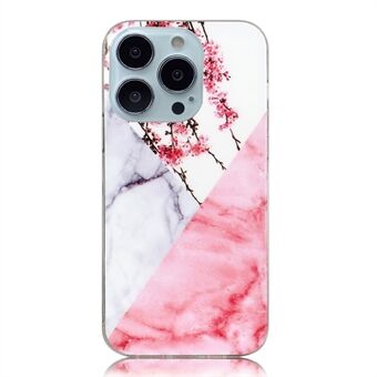 Protective Phone Case for iPhone 14 Pro 6.1 inch, IMD Marble Pattern Well-protected Soft TPU Protective Cover