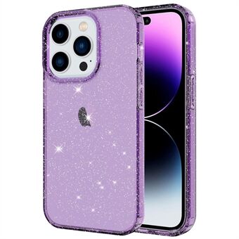 GW18 For iPhone 14 Pro Glitter Powder Decor Transparent TPU Case Phone Drop-proof Anti-Scratch Cover