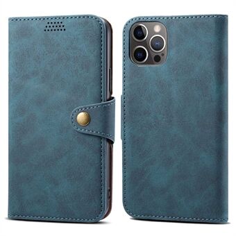 For iPhone 14 Pro Magnetic Clasp PU Leather Phone Protective Cover Flip Case with Stand Wallet Shell