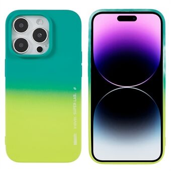 X-LEVEL Rainbow Series Dual Color Phone Case for iPhone 14 Pro Shockproof Slim Case Anti-Scratch Rubberized Soft TPU Phone Protector