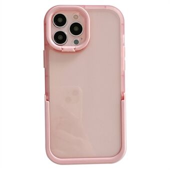 For iPhone 14 Pro Anti-fading Cell Phone Case Shell Kickstand Rear Camera Ring Slim Fit Phone Back Cover