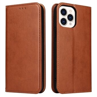 FIERRE SHANN Full Protection Phone Cover for iPhone 14 Pro, Magnetic Closure PU Leather Anti-scratch Phone Wallet Case