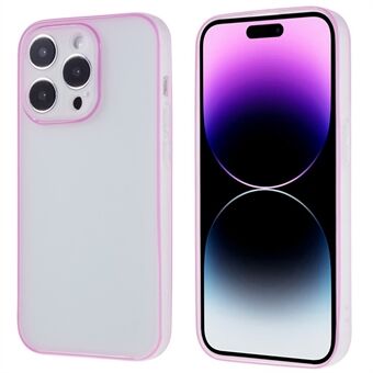 For iPhone 14 Pro Matte Phone Case Luminous Noctilucent Frame Flexible TPU Phone Back Cover