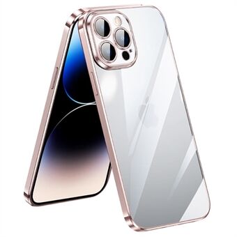 SULADA Shield Eye Series for iPhone 14 Pro Camera Lens Protection Phone Case Soft TPU Electroplating Bumper Clear PC Back Phone Cover