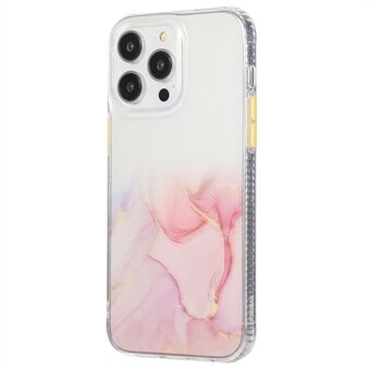 For iPhone 14 Pro Marble Pattern Acrylic + TPU Anti-scratch Phone Case Protective Back Cover