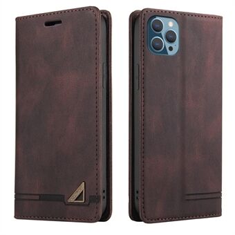 GQ.UTROBE 008 Series For iPhone 14 Pro Scratch Resistant RFID Blocking Skin-touch Feeling PU Leather Stand Wallet Phone Case