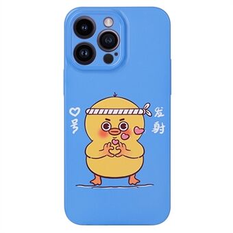 For iPhone 14 Pro Back Protector Case Anti-scratch Cartoon Pattern Mobile Phone Cover