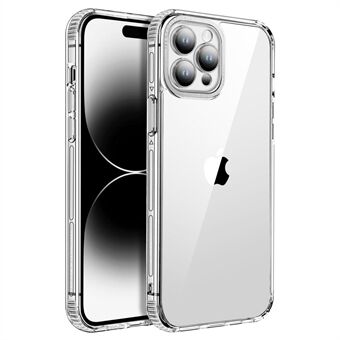 KSTDESIGN Acrylic TPU Case for iPhone 14 Pro Anti-Drop Slim Phone Case with Glass Lens Protector