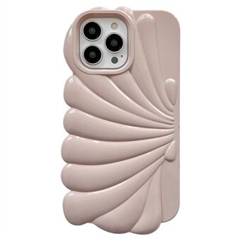 Seashell Shape Phone Case for iPhone 14 Pro , Glossy Surface Soft TPU Phone Protective Cover