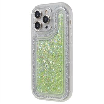 For iPhone 14 Pro Glitter Sparkle Epoxy Phone Case TPU Protective Scratch-Resistant Cover