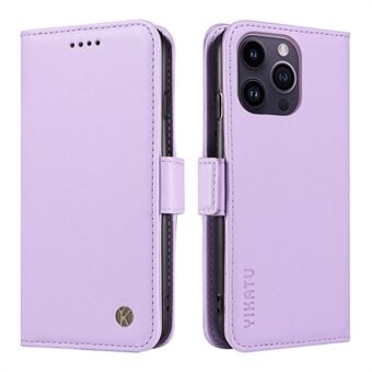 YIKATU YK-003 PU Leather Flip Cover for iPhone 14 Pro Wallet Case Anti-Drop Phone Shell