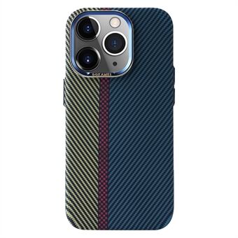 DGKAMEI For iPhone 14 Pro Compatible with MagSafe Color Splicing Carbon Fiber Texture Phone Case Ultra Thin Cover