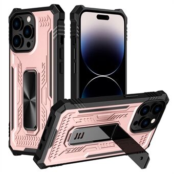 Phone Kickstand Case for iPhone 14 Pro , TPU + PC Shockproof Cell Phone Cover