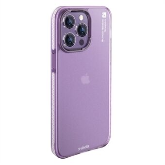 X-LEVEL Matte Series Phone Case for iPhone 14 Pro Hard PC Anti-Fingerprints Cover with Metal Lens Frame