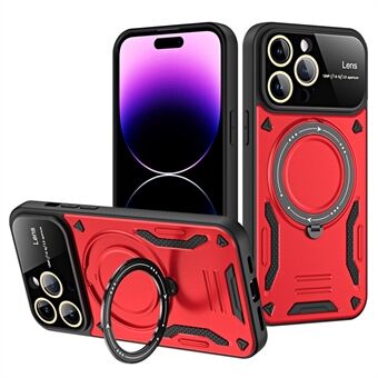 Compatible with MagSafe Back Case for iPhone 14 Pro , Rotating Kickstand PC+TPU Phone Cover