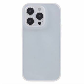 For iPhone 14 Pro Liquid Silicone+PC Translucent Case Precise Cutout Camera Protection Phone Cover