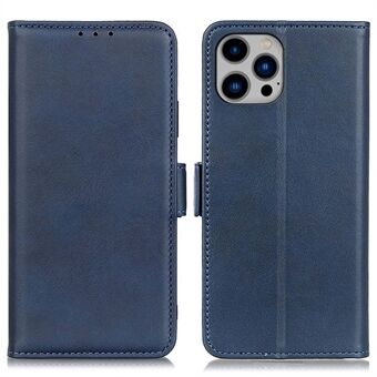 For iPhone 14 Plus 6.7 inch Full Coverage Phone Cover Textured PU Leather Folio Case Wallet Flip Stand Inner TPU Phone Shell Card Holder