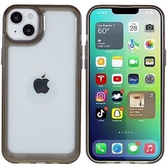 For iPhone 14 Plus 6.7 inch Drop-proof Phone Case High Transparency Wear-resistant PC+TPU Mobile Phone Protective Cover