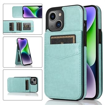 Phone Kickstand Case for iPhone 14 Plus , Card Holder PU Leather + TPU Phone Cover