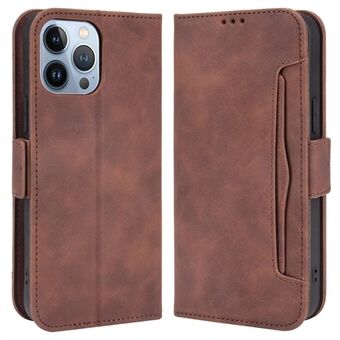 Multiple Card Slots Stand Phone Case for iPhone 14 Plus 6.7 inch, Anti-scratch PU Leather Cover Wallet