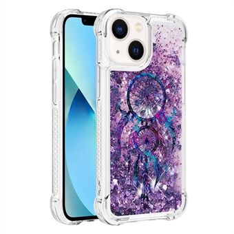 For iPhone 14 Plus 6.7 inch Pattern Printed Case YB Quicksand Series-2 Glittery Soft TPU Case Scratch Resistant Phone Cover