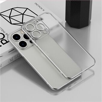 Ultra-Thin Phone Case for iPhone 14 Plus Shockproof Matte Phone Cover TPU Electroplating Slim Case