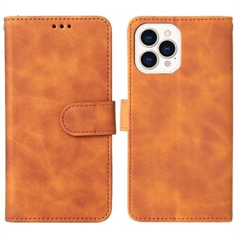 For iPhone 14 Plus PU Leather Wallet Case Skin-touch Feeling Magnetic Clasp Folio Flip Phone Stand Cover