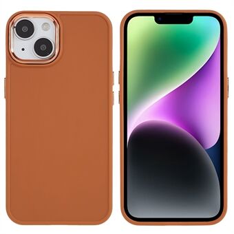 For iPhone 14 Plus Ultra-light Mobile Phone Cover Electroplating Camera Lens Protection Soft TPU Phone Case