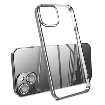 X-LEVEL for iPhone 14 Plus Electroplating Shockproof PC Phone Cover Transparent Back Case