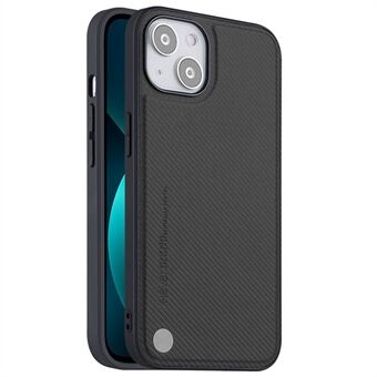 X-LEVEL for iPhone 14 Plus Kevlar II Series Anti-fall Phone Case Carbon Fiber Texture PU Leather Coated TPU Cell Phone Cover