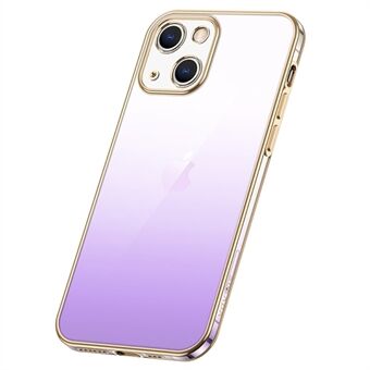 SULADA For iPhone 14 Plus Stylish Electroplated Gradient Soft TPU Case Phone Drop-proof Back Cover