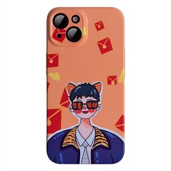 Anti-fall Phone Case For iPhone 14 Plus, Cartoon Pattern Anti-scratch Slim Mobile Phone Cover