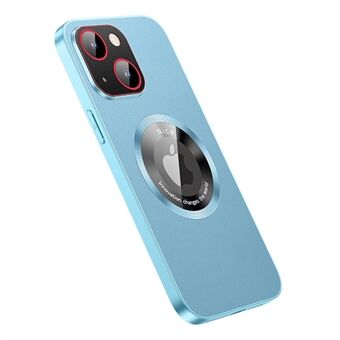 RH05 Phone Case for iPhone 14 Plus Magnetic Phone Cover PU Leather Coated Soft TPU PC Case