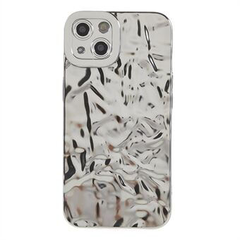 Electroplating TPU Case for iPhone 14 Plus , Wrinkled Uneven Mobile Phone Cover