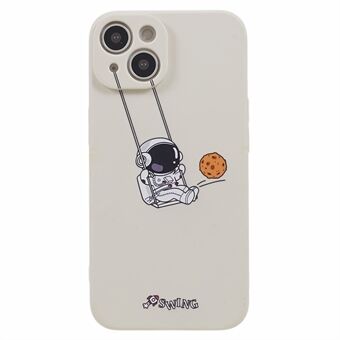 For iPhone 14 Plus Astronaut Pattern Case Phone Soft TPU Shockproof Protective Cover