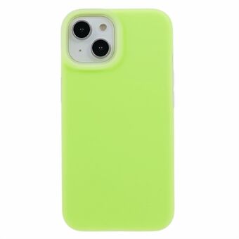 For iPhone 14 Plus Jelly Liquid Silicone+PC Cell Phone Case Drop-proof Back Cover