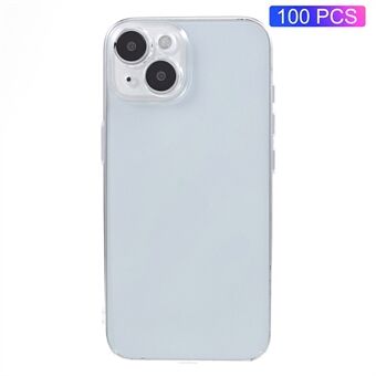 100PCS For iPhone 14 Plus Crystal Clear Plastic Cell Phone Cover Hard Phone Case HD Transparent Shell