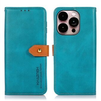 KHAZNEH for iPhone 14 Pro Max 6.7 inch Full Coverage Phone Cover Protective Case Shockproof Stand Cover Dual Color Leather Folio Flip Wallet Phone Case with Buckle