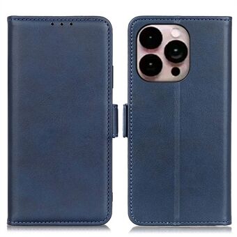 For iPhone 14 Pro Max 6.7 inch Full Coverage Phone Cover Textured PU Leather Folio Case Wallet Flip Stand Inner TPU Cellphone Cover Shell with Card Slots