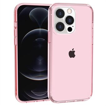 For iPhone 14 Pro Max 6.7 inch Transparent Hard PC + Soft TPU Case Anti-drop Protection Phone Cover