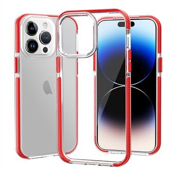 For iPhone 14 Pro Max Clear Back Cover Combo Soft TPU TPE Bumper Reinforced Corners Drop-Proof Phone Case