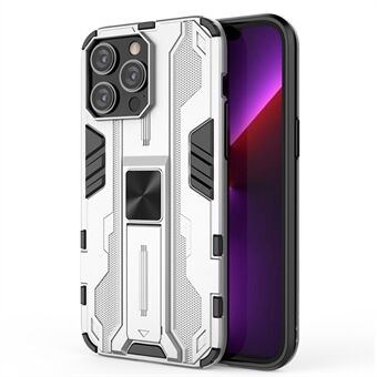 For iPhone 14 Pro Max 6.7 inch Camera Protection Phone Case Kickstand Hybrid Hard PC Soft TPU Drop Protection Anti-Fall Cover